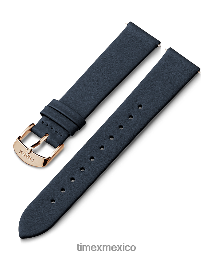 correas | Timex Correa de cuero de 18 mm. unisexo P08BBP432 azul