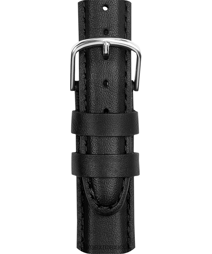 correas | Timex Correa de cuero de 18 mm. unisexo P08BBP464 negro