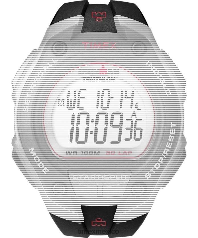 correas | Timex Correa de repuesto para Ironman Classic 30 de gran tamaño. unisexo P08BBP638 negro