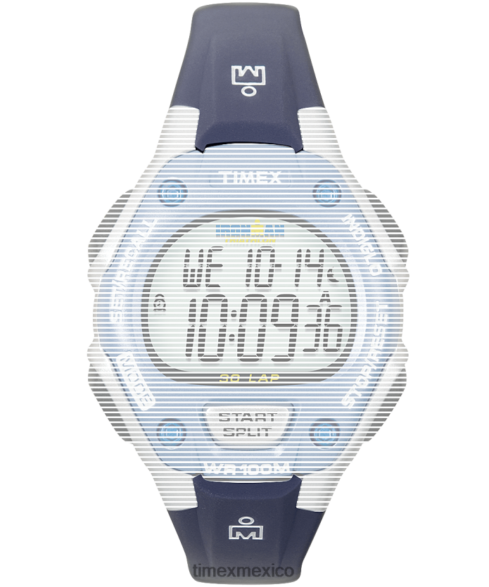 correas | Timex Correa de repuesto para Ironman Classic 30 de tamaño medio. unisexo P08BBP709 azul