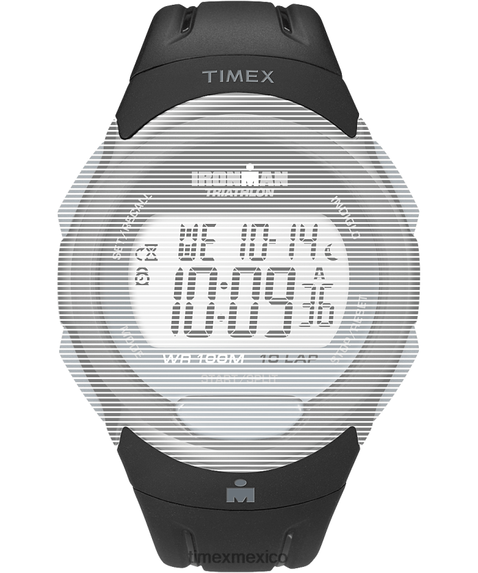 correas | Timex Correa de repuesto para Ironman Essential 10 de tamaño completo. unisexo P08BBP549 negro