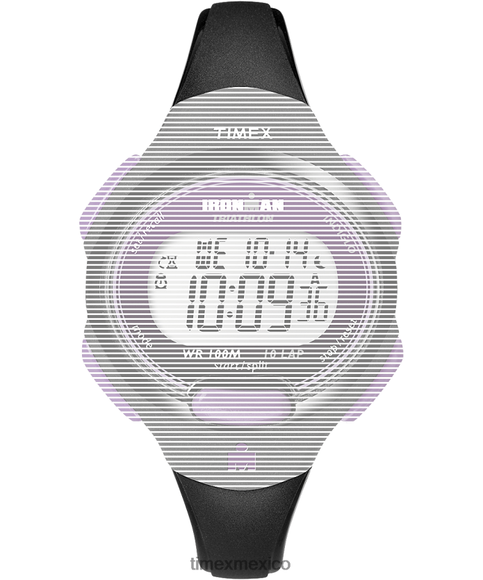 correas | Timex Correa de repuesto para Ironman Essential 10 de tamaño medio. unisexo P08BBP543 negro