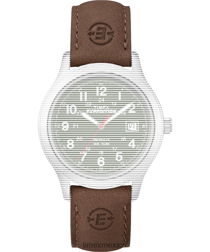 correas | Timex Correa de repuesto para campo de metal de expedición. unisexo P08BBP630 marrón