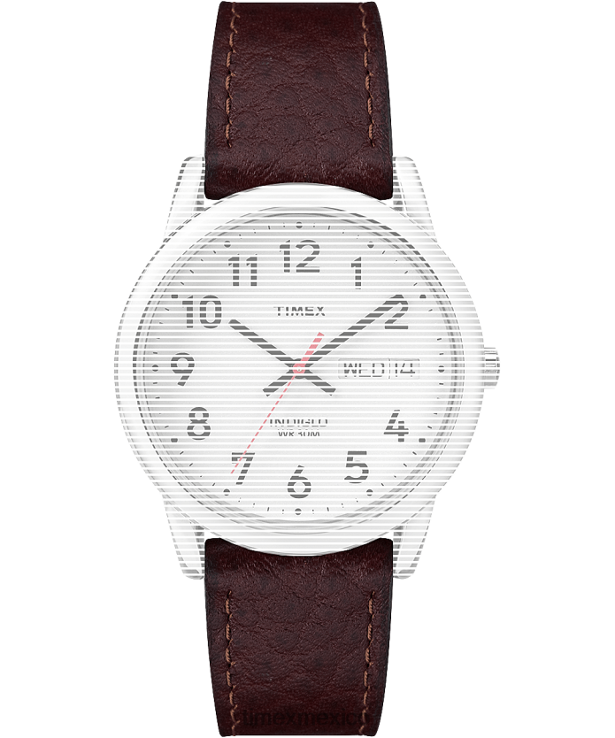 correas | Timex Correa de repuesto para fácil lectura. unisexo P08BBP656 marrón