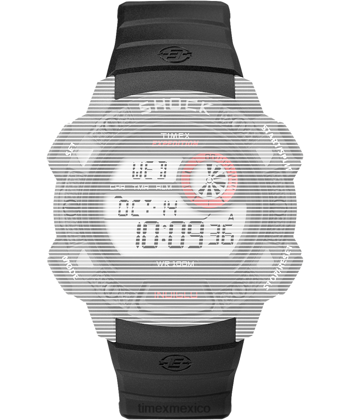 correas | Timex Correa de repuesto para shock base de expedición. unisexo P08BBP574 negro