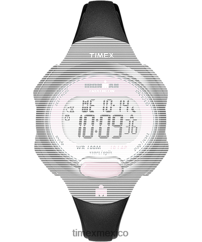 correas | Timex Correa de resina de repuesto de 12 mm para Ironman Essential 10 de tamaño mediano. unisexo P08BBP615 negro