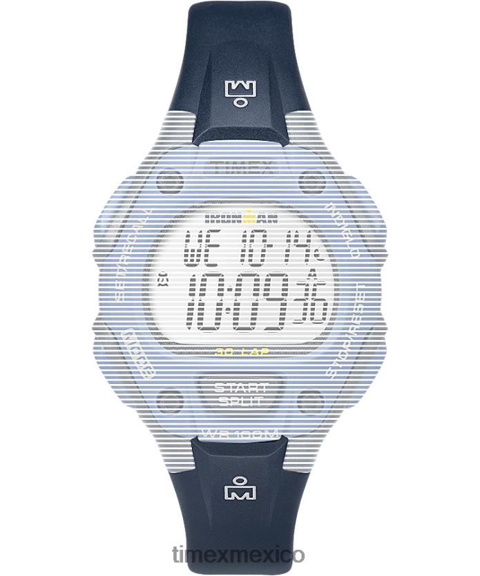 correas | Timex Correa de resina de repuesto de 14 mm para Ironman Classic 30 de tamaño mediano. unisexo P08BBP544 azul