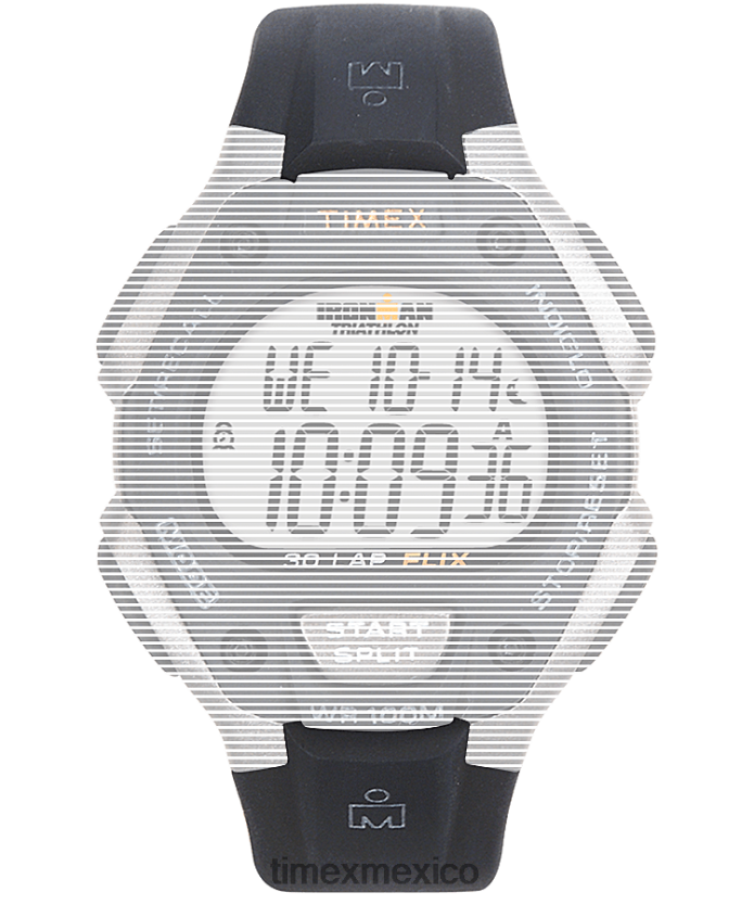 correas | Timex Correa de resina de repuesto de 16 mm para Ironman Classic 30 de tamaño completo. unisexo P08BBP645 negro