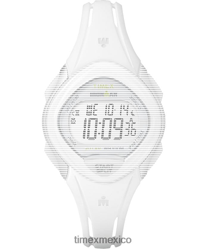 correas | Timex Correa de resina de repuesto de 16 mm para Ironman Sly 30 de tamaño mediano. unisexo P08BBP547 blanco