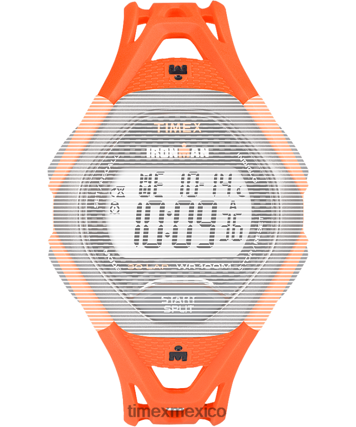 correas | Timex Correa de resina de repuesto de 17 mm para Ironman Sly 30 de tamaño completo. unisexo P08BBP607 naranja