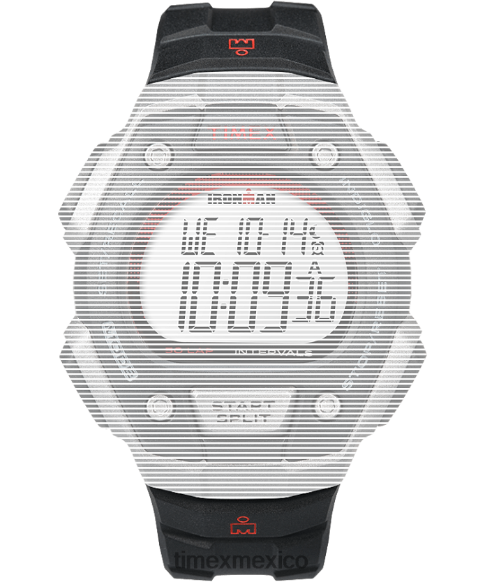 correas | Timex Correa de resina de repuesto de 18 mm para Ironman Classic 50 de tamaño completo. unisexo P08BBP683 negro