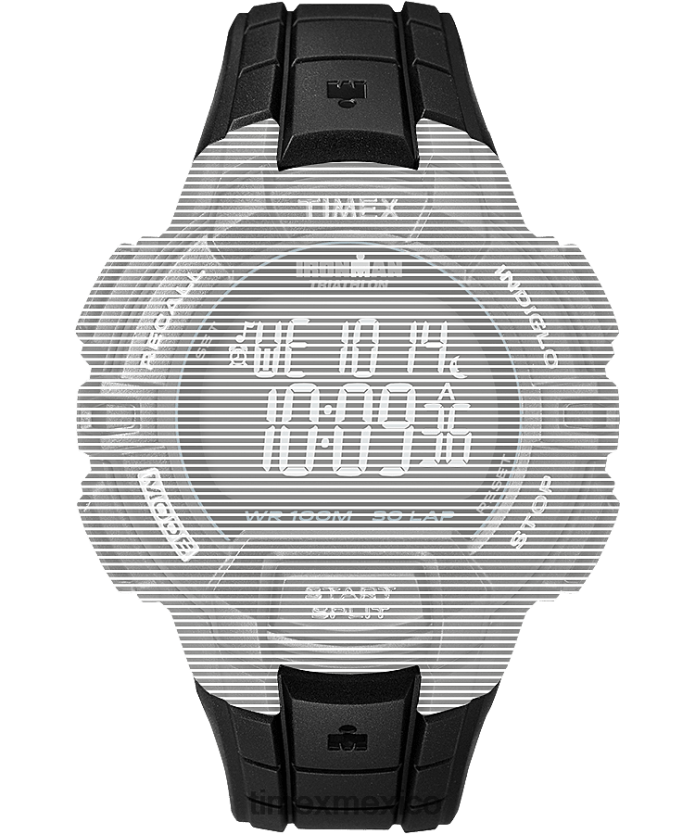 correas | Timex Correa de resina de repuesto de 20 mm para Ironman Classic 30 de tamaño completo. unisexo P08BBP705 negro