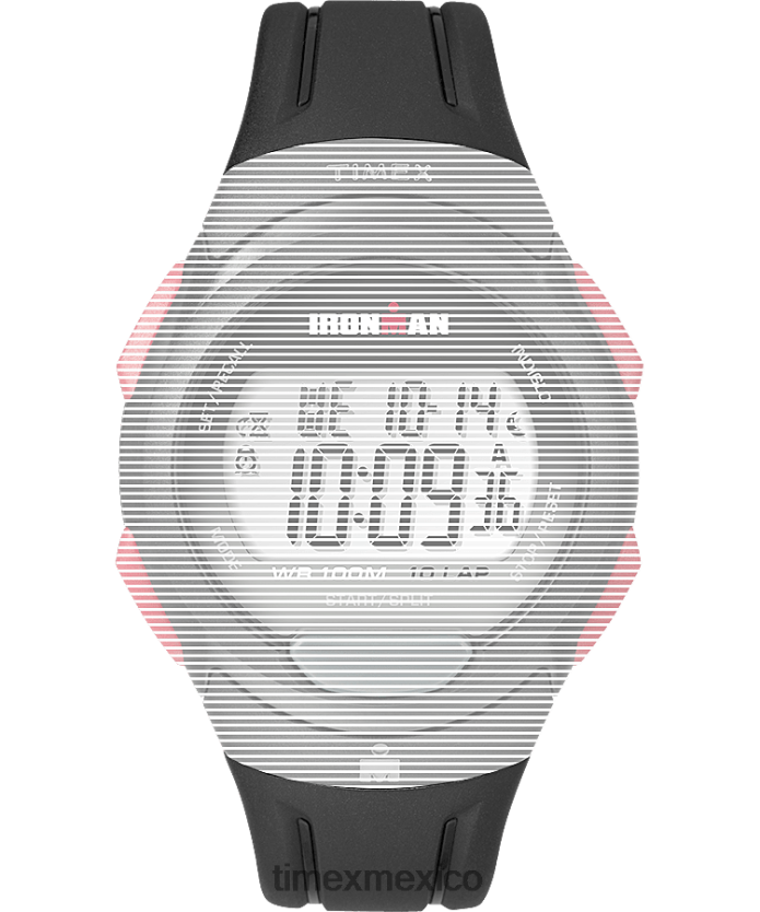 correas | Timex Correa de resina mate de repuesto de 16 mm para Ironman Essential 10 de tamaño completo unisexo P08BBP585 negro
