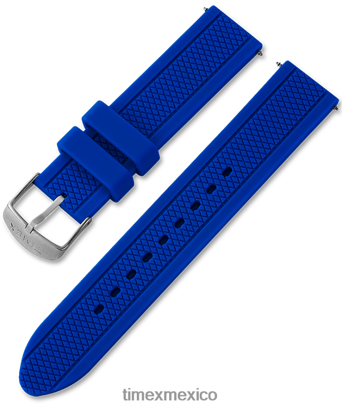 correas | Timex Correa de silicona de repuesto de 20 mm para Tribute Gamer. unisexo P08BBP588 azul