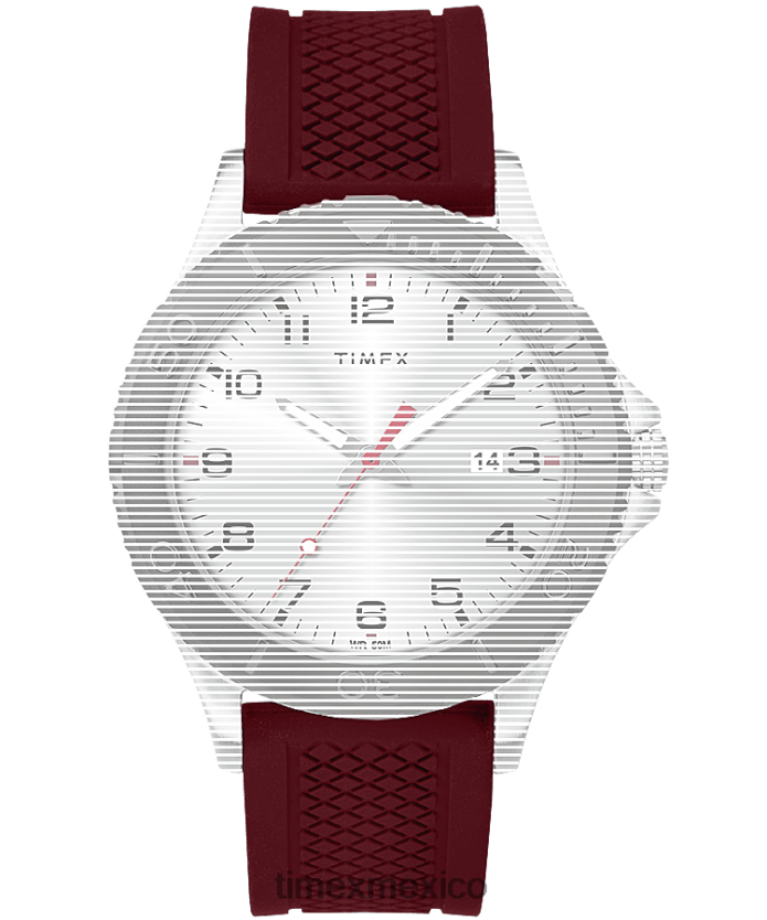 correas | Timex Correa de silicona de repuesto de 20 mm para Tribute Gamer. unisexo P08BBP633 rojo