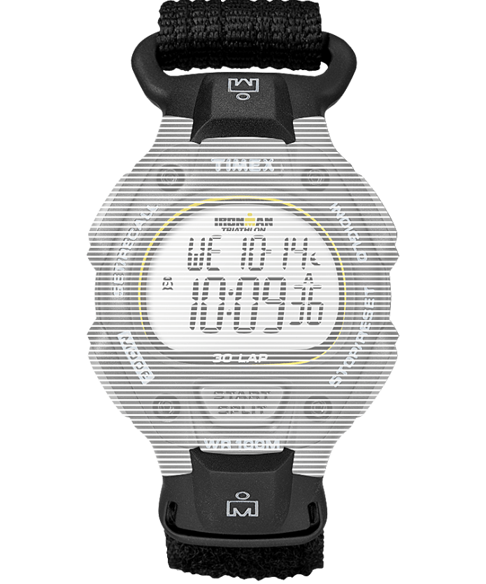 correas | Timex Repuesto de resina de 16 mm con correa de tela para Ironman Classic 30 de tamaño completo. unisexo P08BBP698 negro