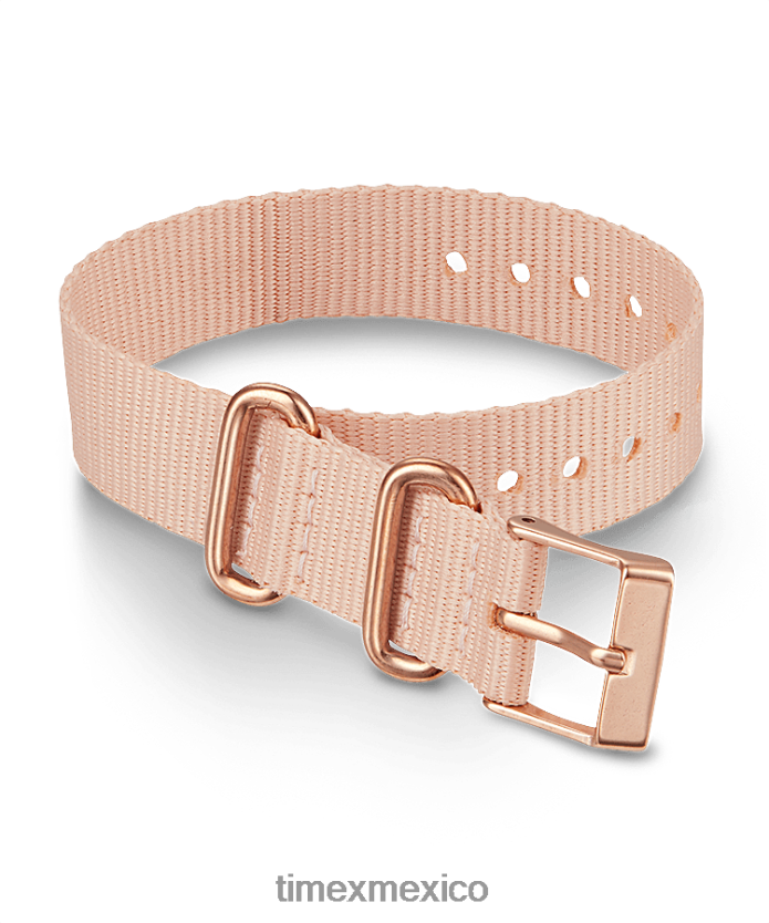 correas | Timex Correa de tela de una sola capa deslizable de 16 mm unisexo P08BBP506 rosa