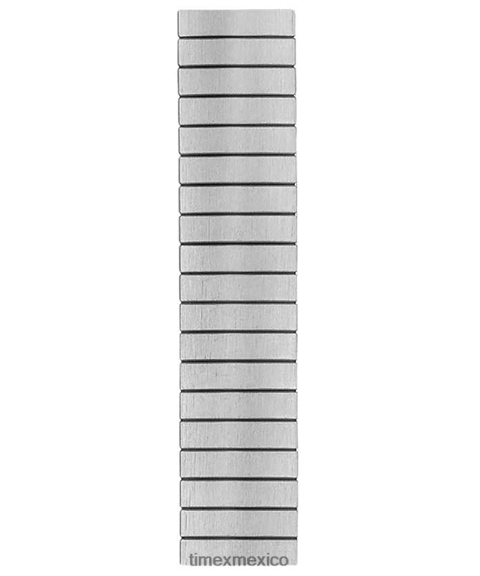 correas | Timex Banda de expansión de acero inoxidable de 18 mm. unisexo P08BBP498 acero inoxidable