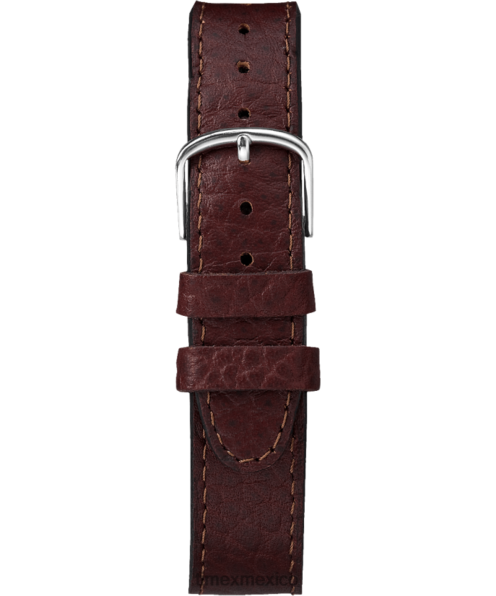 relojes | Timex Reloj Easy Reader Day Date de 35 mm con correa de cuero hombres P08BBP317 tono plateado/marrón/blanco