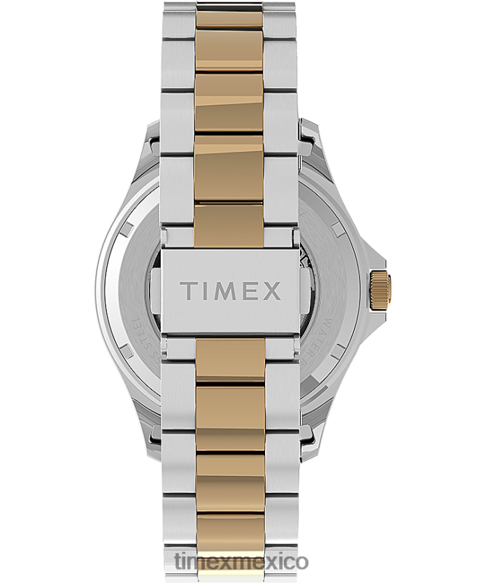 relojes | Timex Reloj navi xl automático de 41 mm con pulsera de acero inoxidable hombres P08BBP278 acero inoxidable/bicolor/azul/otro