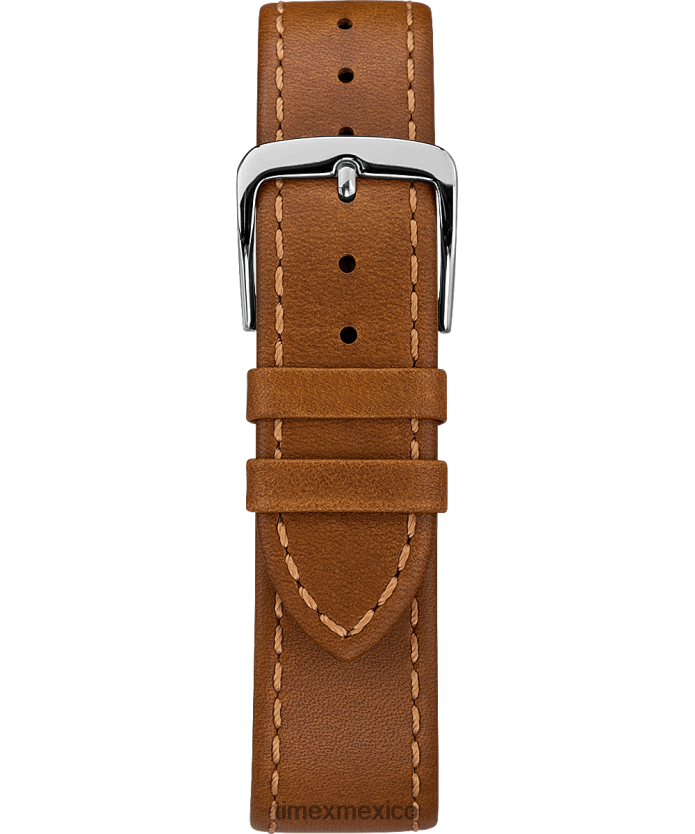 relojes | Timex reloj Southview de 41 mm con correa de cuero hombres P08BBP285 cromo/bronceado/azul