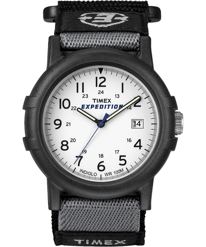 relojes | Timex reloj expedición camper de 38 mm con correa de tela hombres P08BBP308 blanco negro