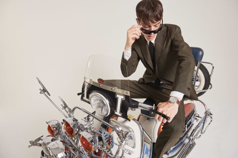 relojes | Timex Reloj Marlin automático con subesfera de 39 mm y correa de cuero. hombres P08BBP40 acero inoxidable/marrón/tono plateado