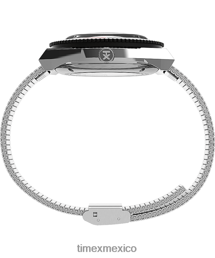 relojes | Timex Reloj automático m79 de 40 mm con pulsera de acero inoxidable. hombres P08BBP47 acero inoxidable/negro/rojo