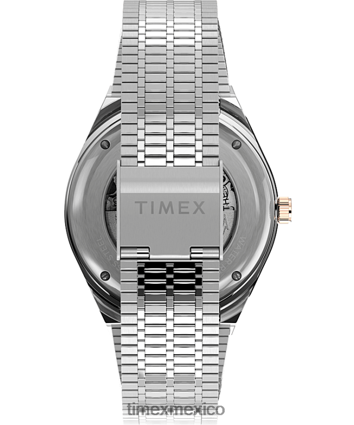 relojes | Timex Reloj automático m79 de 40 mm con pulsera de acero inoxidable. hombres P08BBP51 acero inoxidable/marrón