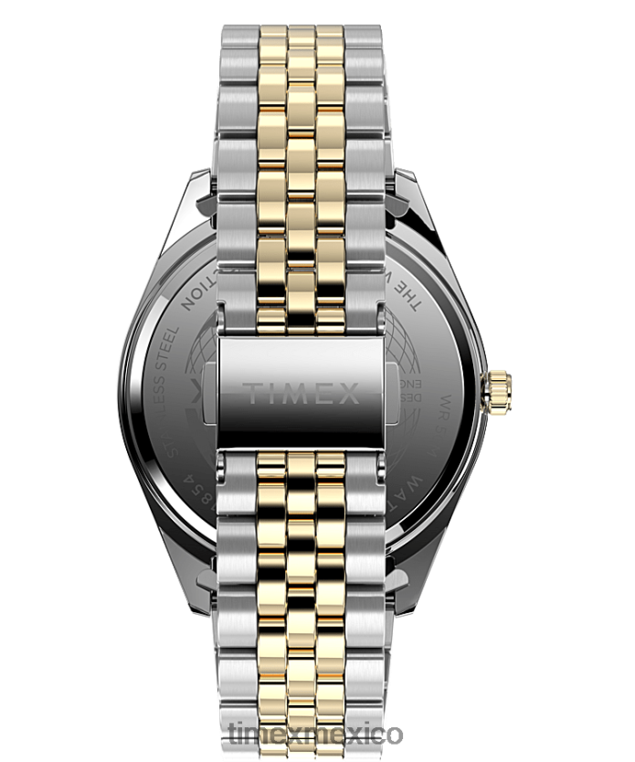 relojes | Timex Reloj Legacy de 41 mm con pulsera de acero inoxidable. hombres P08BBP161 bicolor/azul/dorado