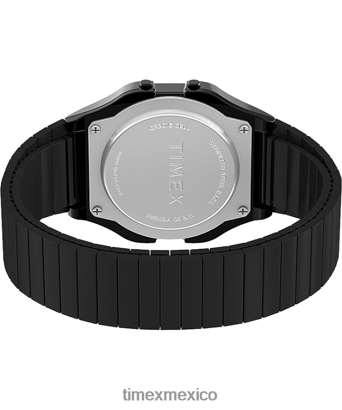 relojes | Timex Reloj con banda de expansión de acero inoxidable T80 de 34 mm. hombres P08BBP171 negro