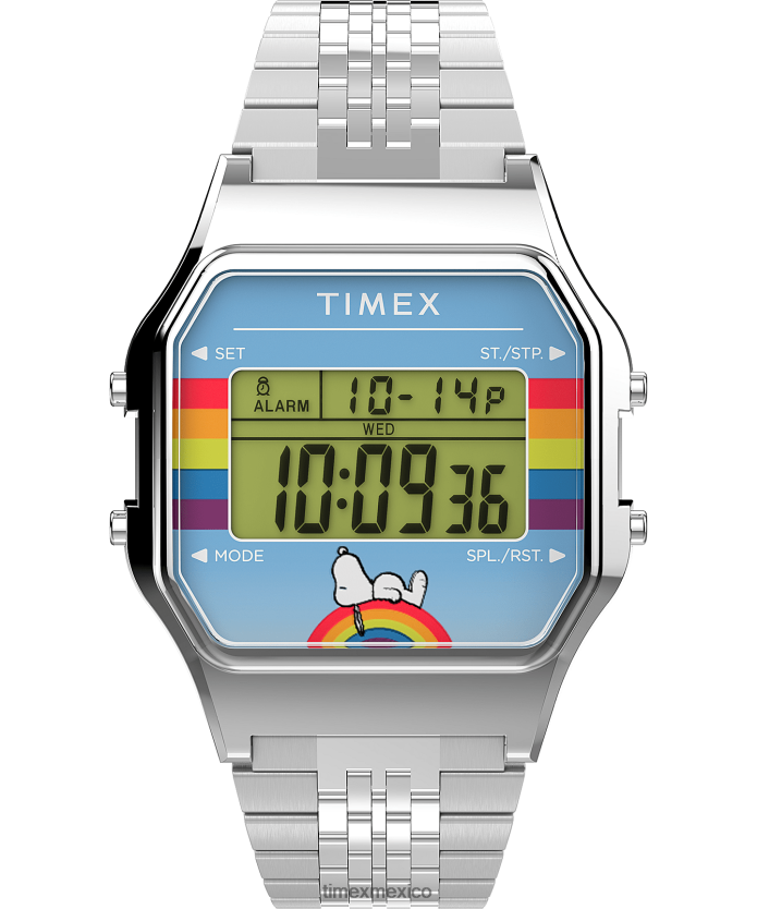 relojes | Timex Reloj t80 x Peanuts Dream en color de 34 mm con pulsera de acero inoxidable hombres P08BBP168 acero inoxidable