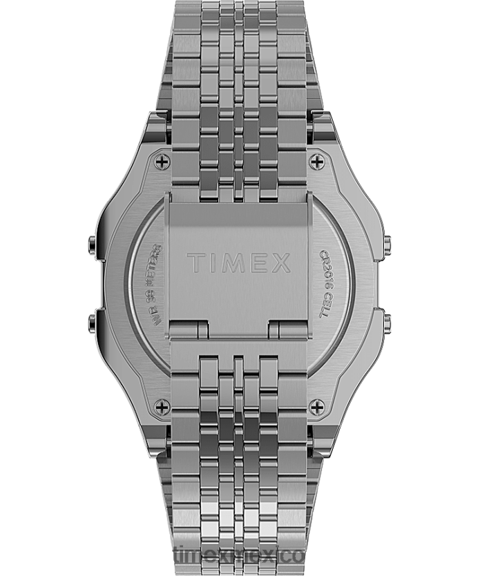relojes | Timex reloj t80 de 34 mm con pulsera de acero inoxidable hombres P08BBP139 tono plateado