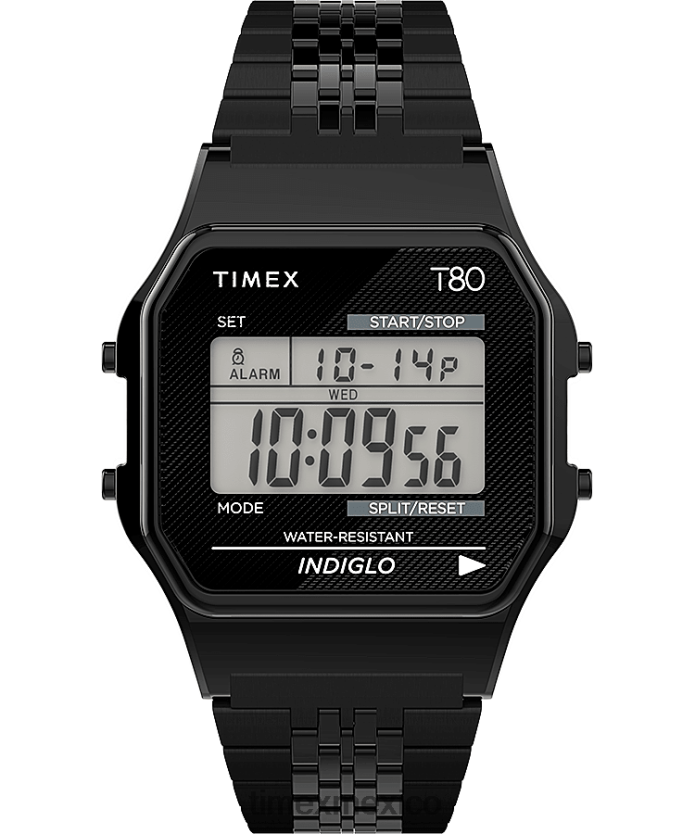 relojes | Timex reloj t80 de 34 mm con pulsera de acero inoxidable hombres P08BBP157 negro