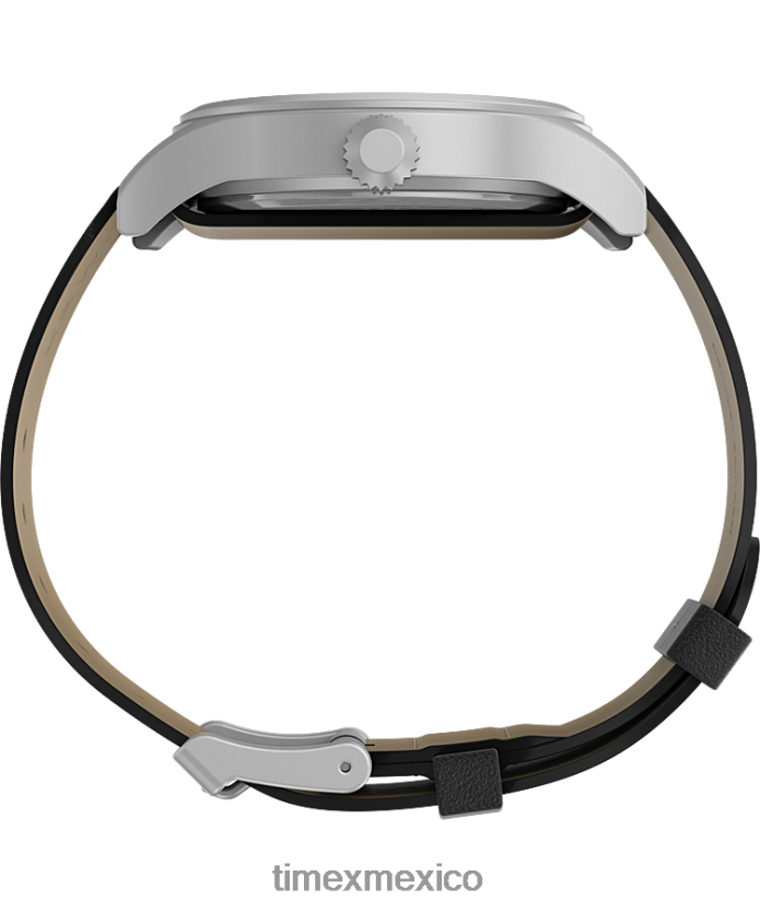 relojes | Timex Reloj Expedition North Sierra de 40 mm con correa de cuero. hombres P08BBP224 acero inoxidable/negro