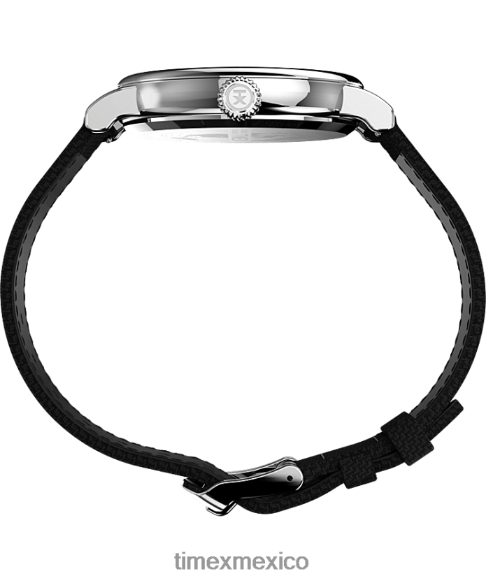 relojes | Timex Reloj estándar con correa de tela de 40 mm. hombres P08BBP200 tono plateado/negro/verde