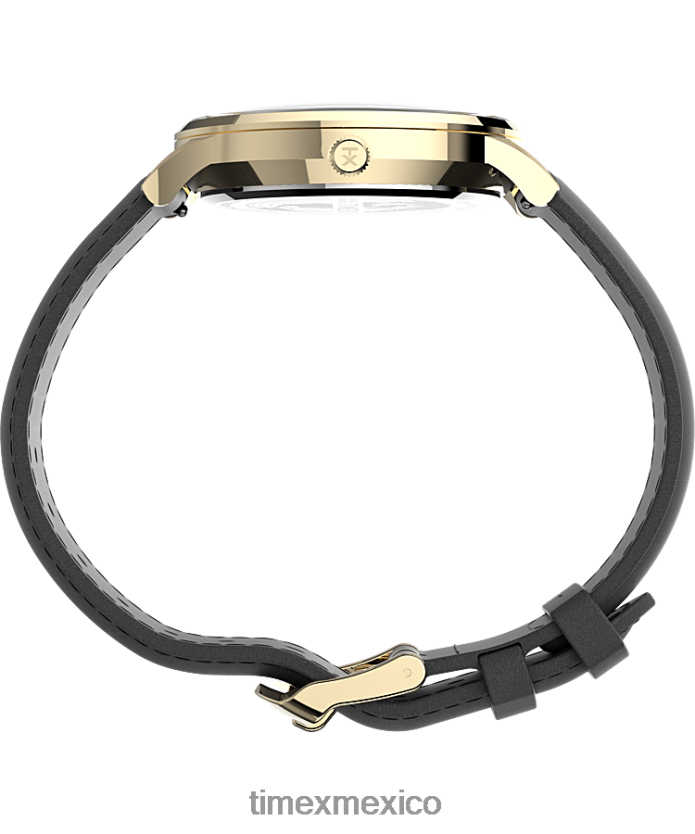 relojes | Timex reloj waterbury clásico de 40 mm con correa de cuero hombres P08BBP233 tono dorado/negro/blanco