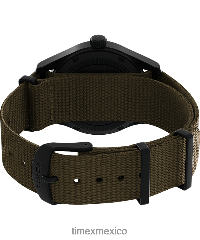 relojes | Timex Reloj Expedition North Field Post Solar de 36 mm con correa de tela reciclada hombres P08BBP23 ip-negro/bronceado/negro
