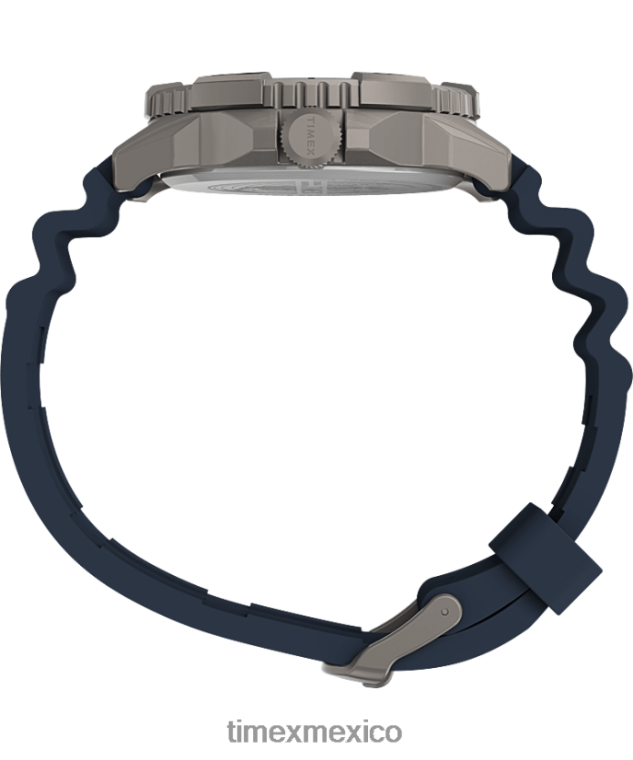 relojes | Timex Reloj Expedition North Ridge de 41 mm con correa de silicona. hombres P08BBP16 titanio/azul
