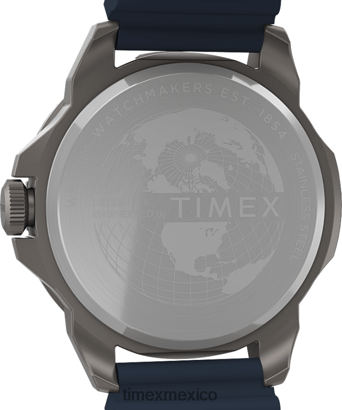 relojes | Timex Reloj Expedition North Ridge de 41 mm con correa de silicona. hombres P08BBP16 titanio/azul
