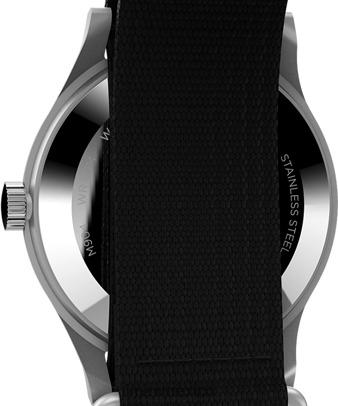 relojes | Timex x reloj todd snyder mk1 de 40 mm con correa de tela hombres P08BBP1 acero inoxidable/negro/otro