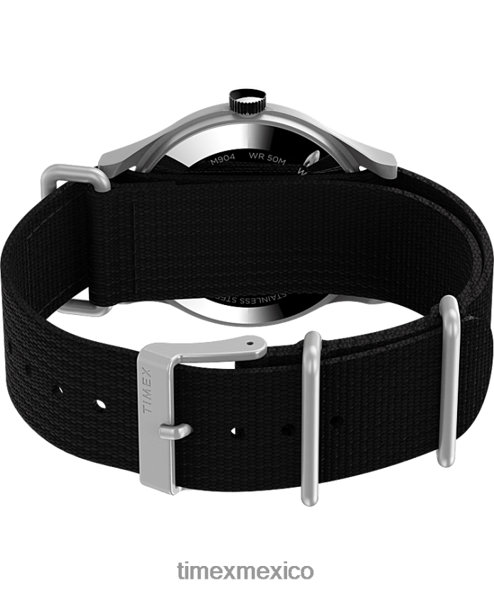 relojes | Timex x reloj todd snyder mk1 de 40 mm con correa de tela hombres P08BBP1 acero inoxidable/negro/otro