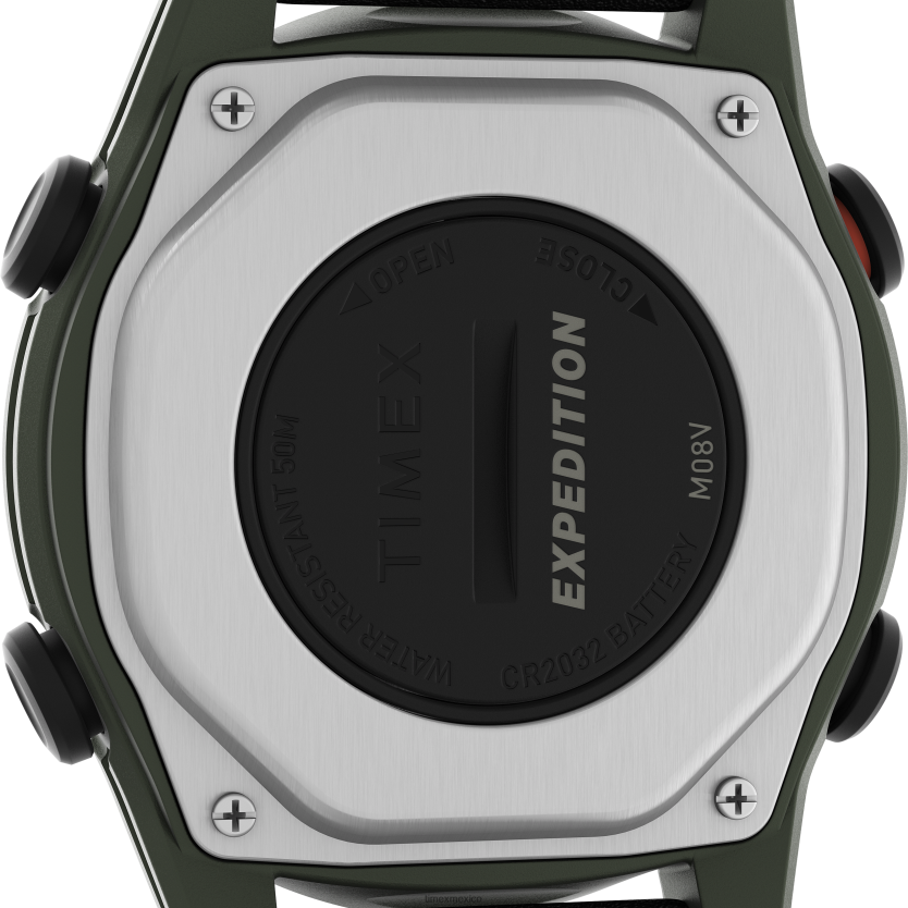 relojes | Timex Reloj Expedition Trailblazer+ de 43 mm con correa de material mixto. hombres P08BBP240 verde/negro