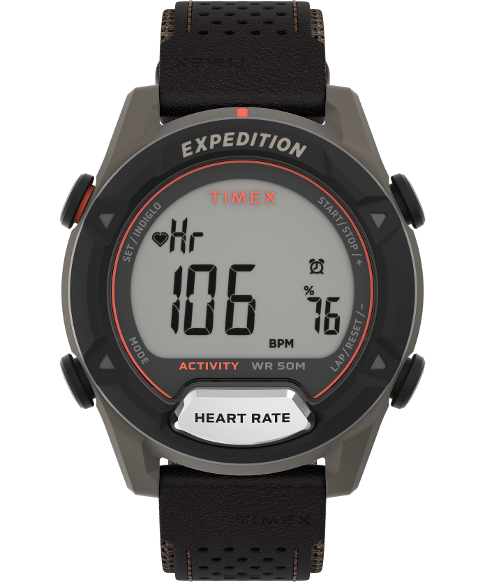 relojes | Timex Reloj Expedition Trailblazer+ de 43 mm con correa de material mixto. hombres P08BBP241 rojo marrón
