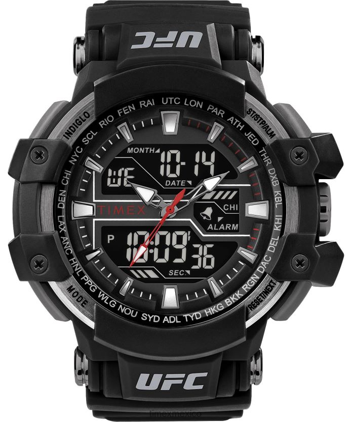 relojes | Timex reloj ufc combat de 53 mm con correa de resina hombres P08BBP264 negro