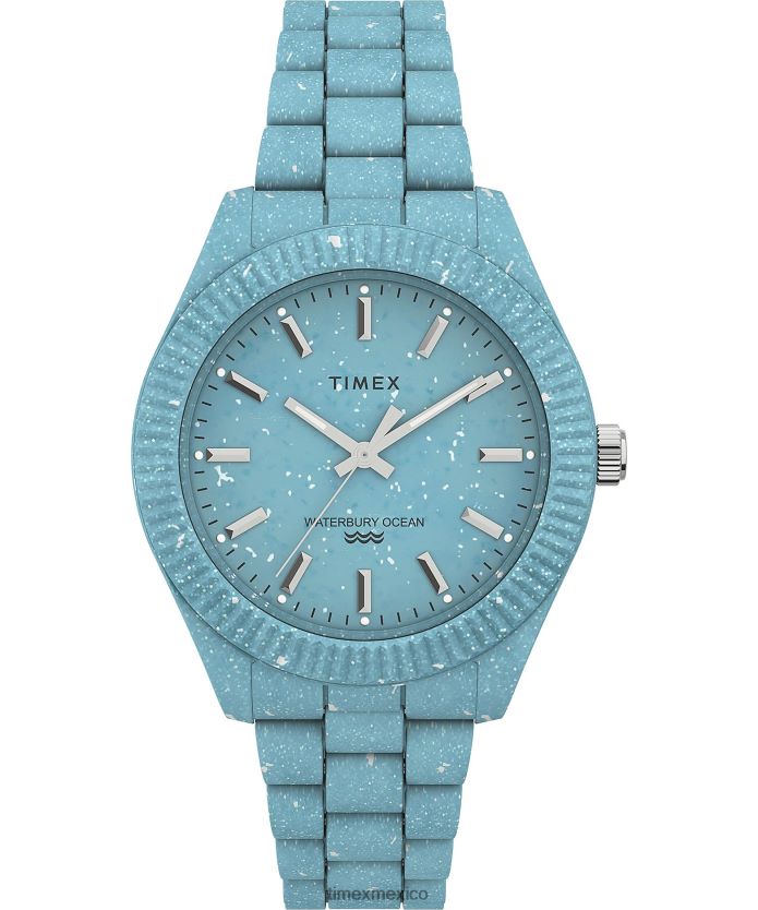 relojes | Timex reloj Legacy Ocean de 37 mm con pulsera de plástico reciclado mujer P08BBP381 azul