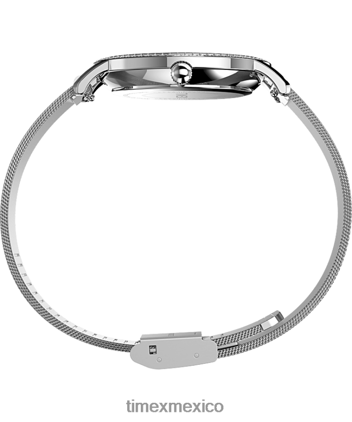 relojes | Timex trascender reloj con pulsera de acero inoxidable de 34 mm mujer P08BBP356 tono plateado