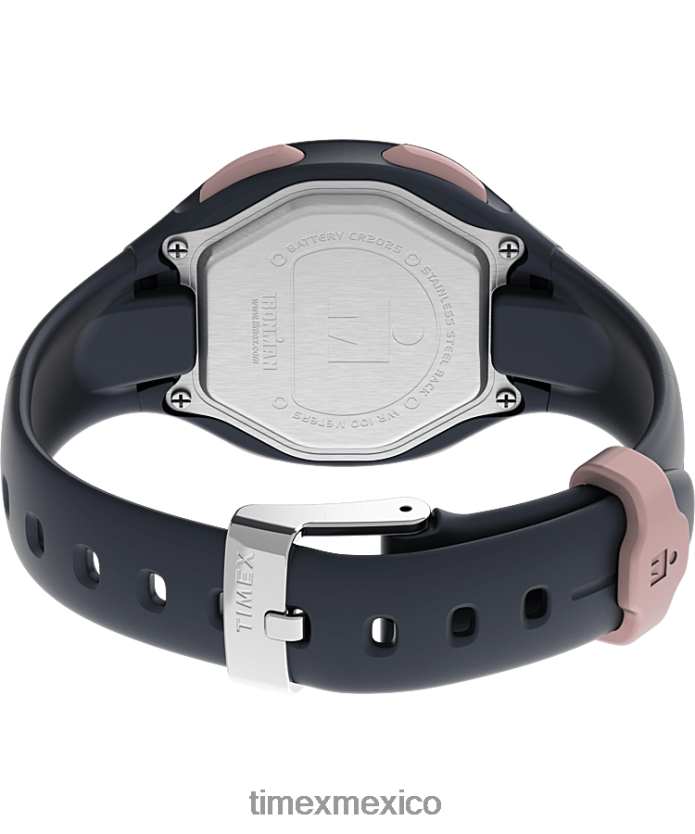 relojes | Timex reloj transit de 33 mm con correa de resina mujer P08BBP408 azul marino/tono oro rosa