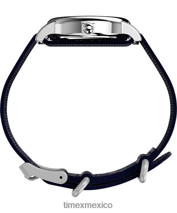 relojes | Timex Reloj Weekender x Peanuts floral de 31 mm con correa de tela mujer P08BBP399 tono plateado/azul/blanco